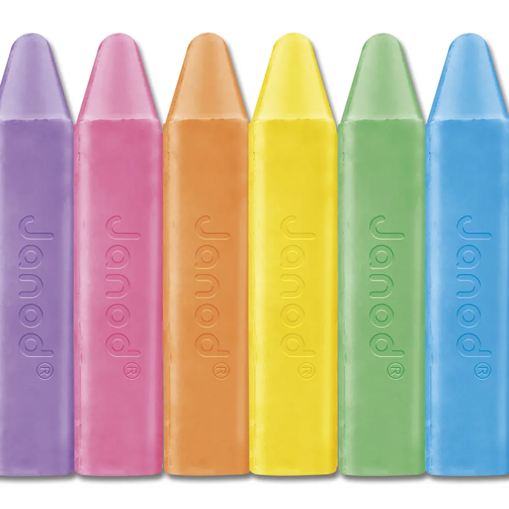 Janod Sports & Activités D'Extérieur|Peinture Par Numéro & Coloriage*Craies de Trottoir x6