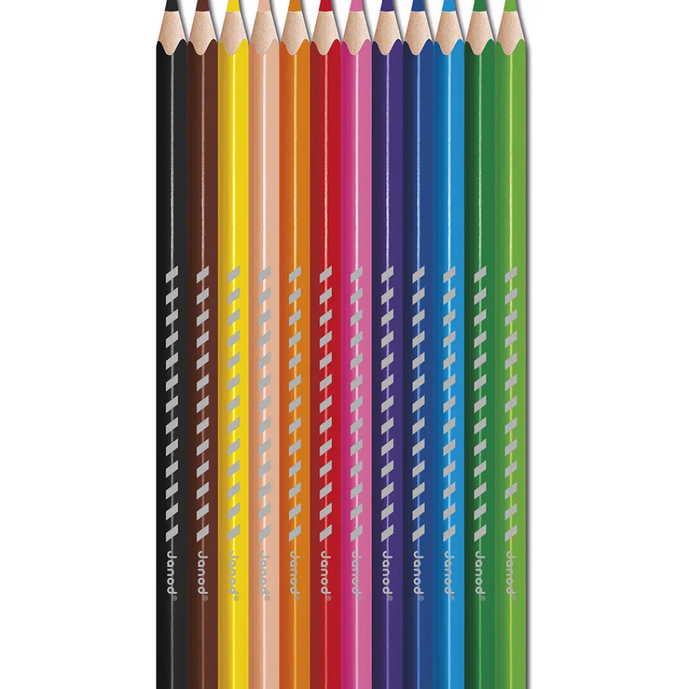 Janod Peinture Par Numéro & Coloriage*Crayons de Couleur x12