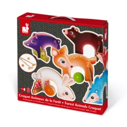 Janod Sports & Activités D'Extérieur*Croquet Animaux de la Forêt (bois)