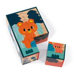 Janod Cubes & Pyramides|Manipulation & Encastrement*Cubes en bois animaux - Partenariat WWF®