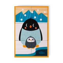 Janod Cubes & Pyramides|Manipulation & Encastrement*Cubes en bois animaux - Partenariat WWF®