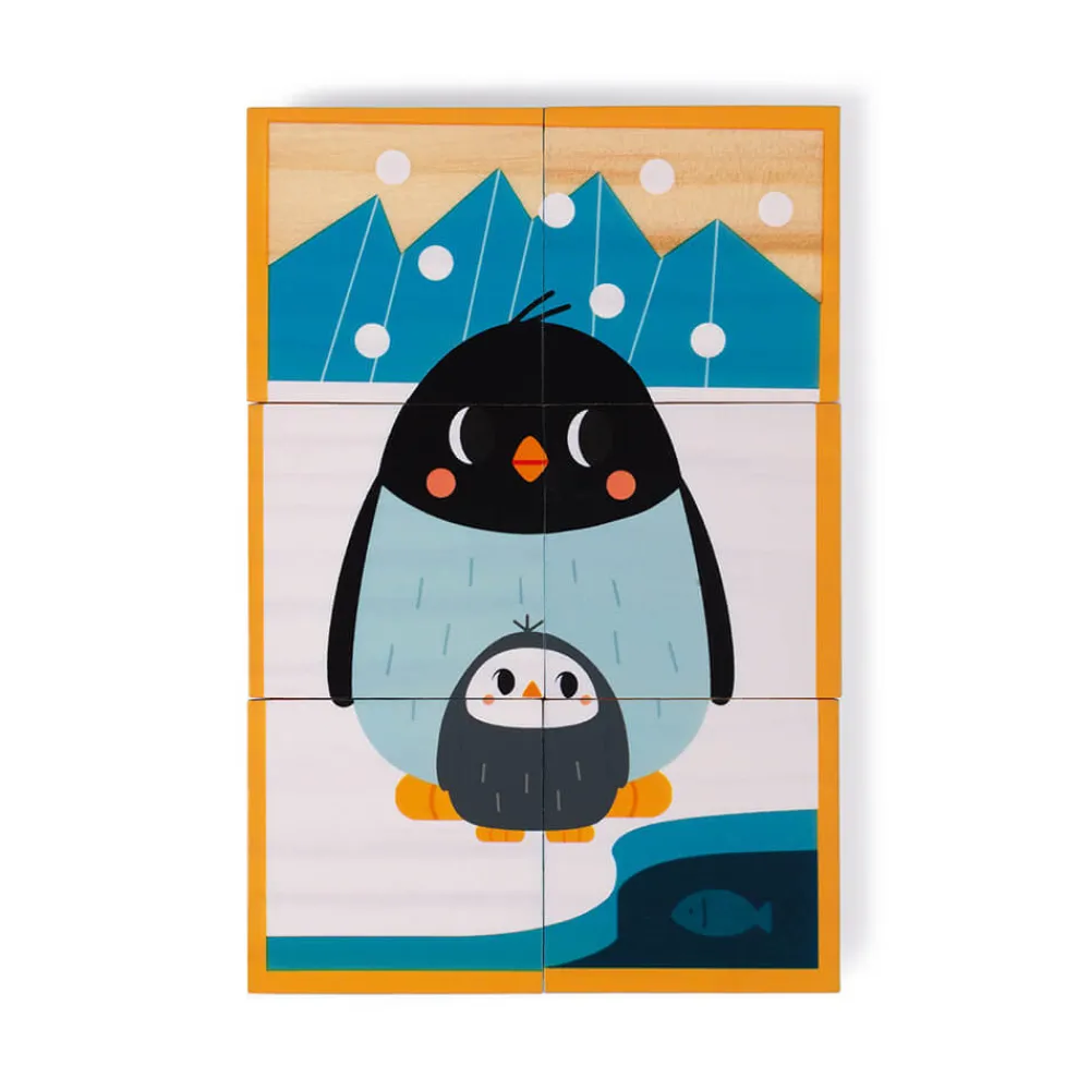 Janod Cubes & Pyramides|Manipulation & Encastrement*Cubes en bois animaux - Partenariat WWF®