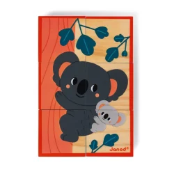 Janod Cubes & Pyramides|Manipulation & Encastrement*Cubes en bois animaux - Partenariat WWF®