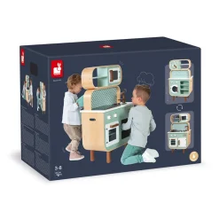 Janod Cuisines, Dinettes & Marchandes*Cuisine double face Cooker Reverso (bois)