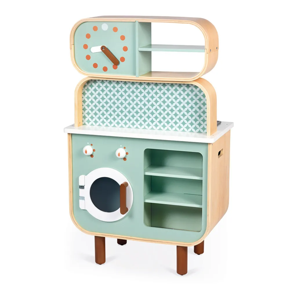 Janod Cuisines, Dinettes & Marchandes*Cuisine double face Cooker Reverso (bois)