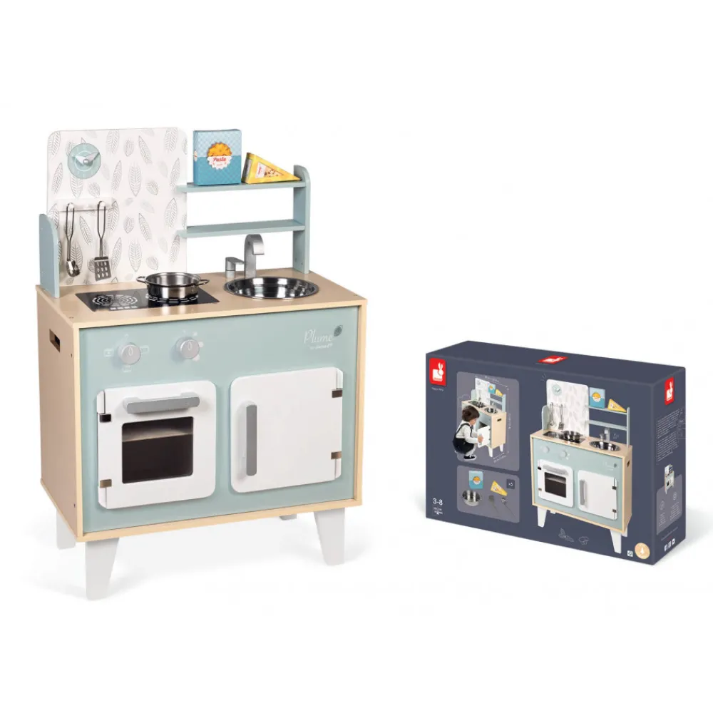 Janod Cuisines, Dinettes & Marchandes*Cuisine Plume en bois