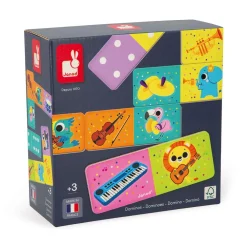 Janod Jeux De Mémoire & D'Associations|Jeux Éducatifs Maternelle*Dominos Instruments de Musique