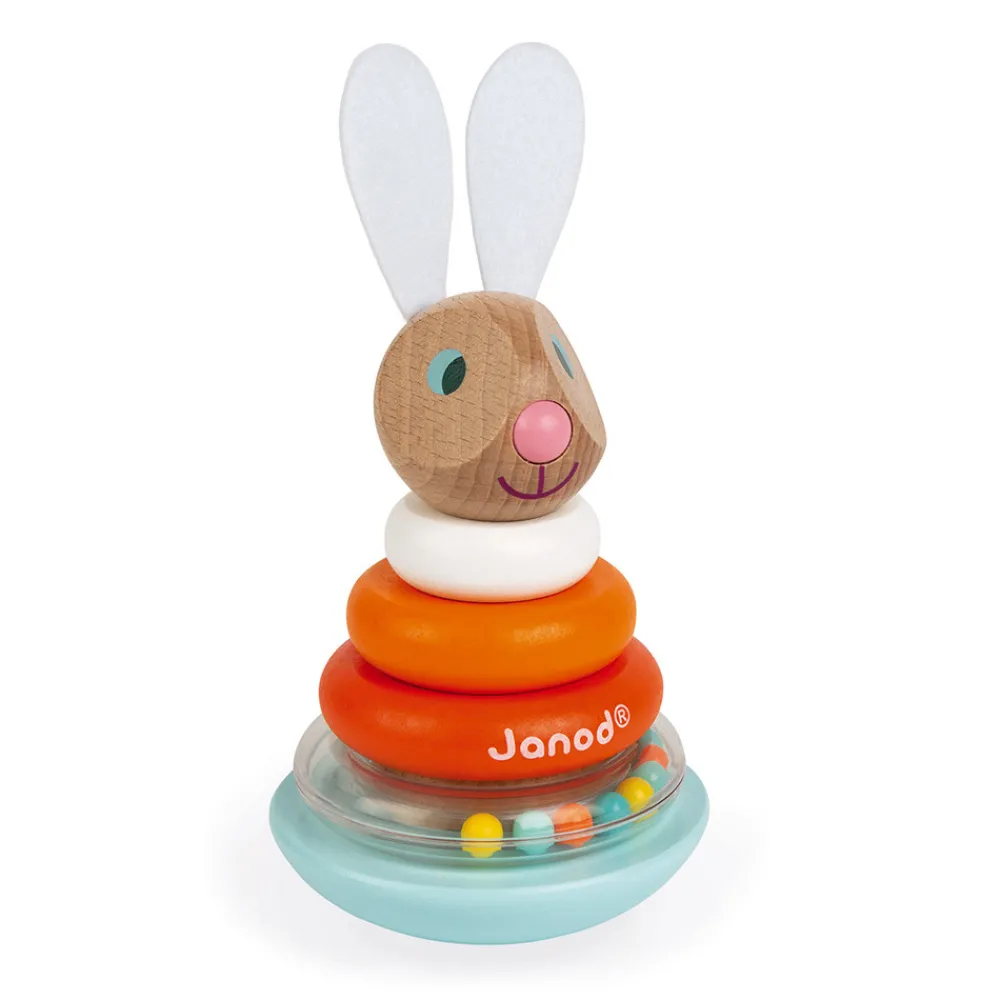 Janod Manipulation & Encastrement*Empilable Culbuto Lapin (bois)