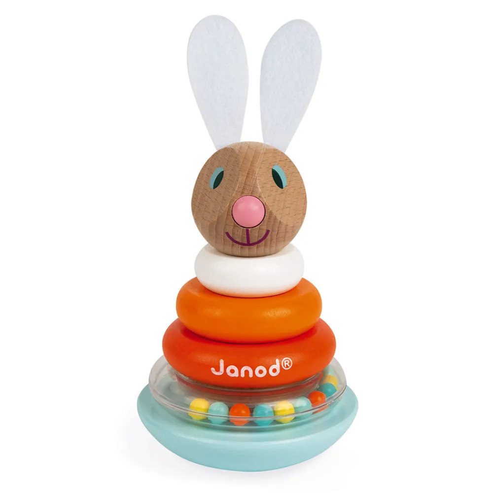 Janod Manipulation & Encastrement*Empilable Culbuto Lapin (bois)