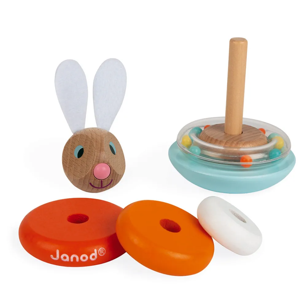 Janod Manipulation & Encastrement*Empilable Culbuto Lapin (bois)