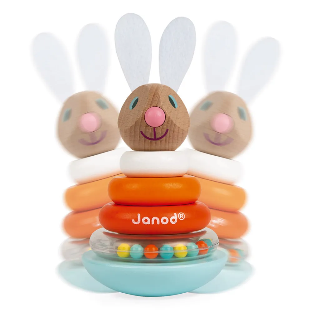 Janod Manipulation & Encastrement*Empilable Culbuto Lapin (bois)