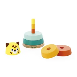 Janod Formes & Couleurs|Cubes & Pyramides*Empilable Jaguar Tropik