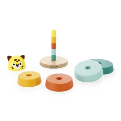 Janod Formes & Couleurs|Cubes & Pyramides*Empilable Jaguar Tropik