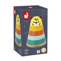 Janod Formes & Couleurs|Cubes & Pyramides*Empilable Jaguar Tropik