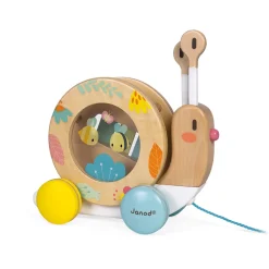 Janod Jouets Musicaux|Jouets À Promener & À Pousser*Escargot à Promener Pure (bois)