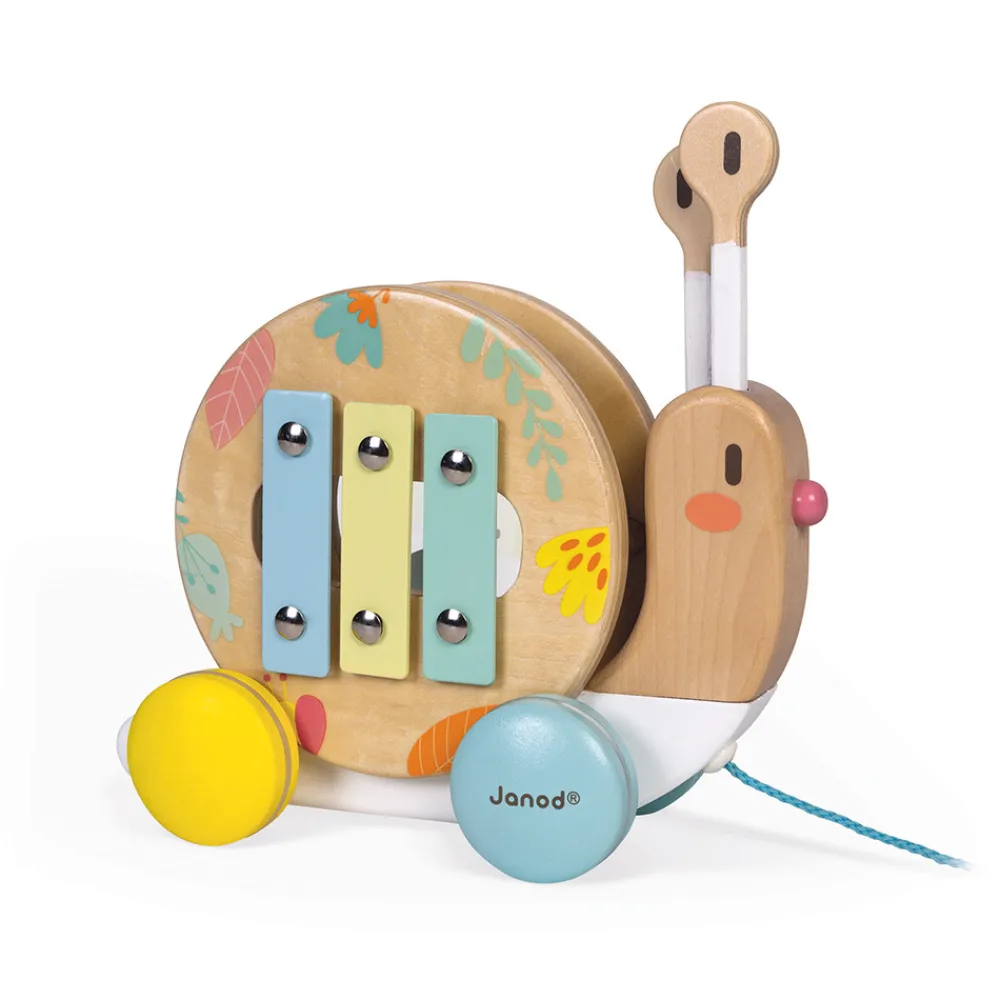 Janod Jouets Musicaux|Jouets À Promener & À Pousser*Escargot à Promener Pure (bois)