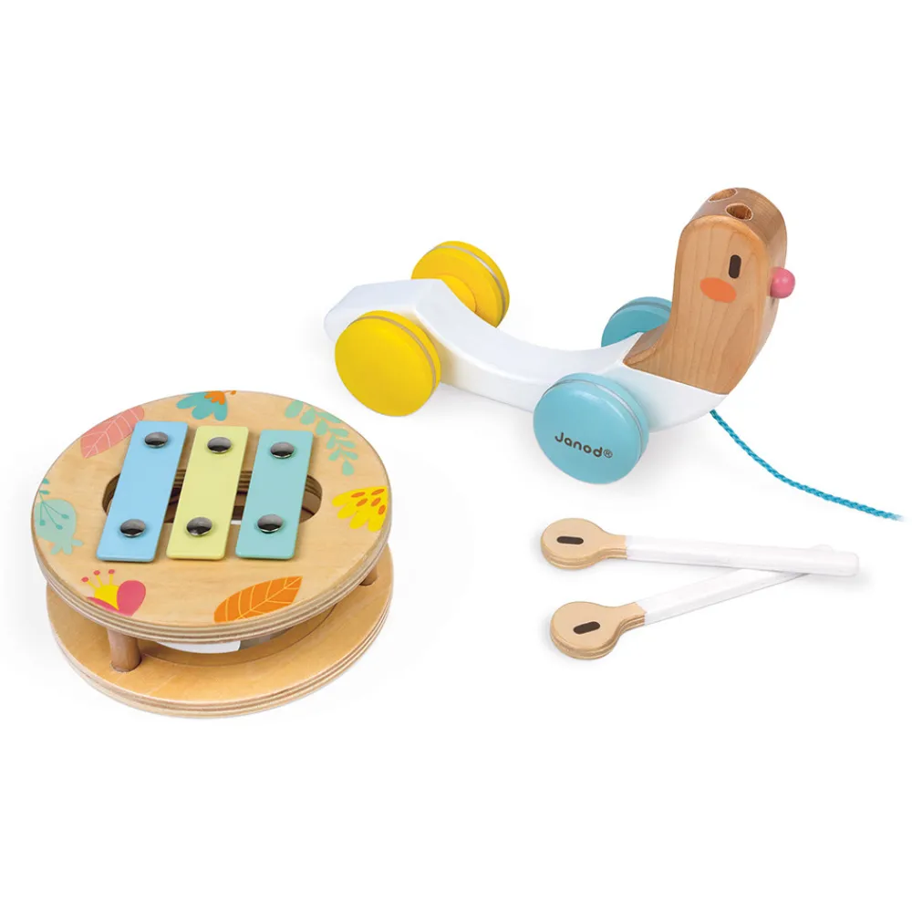 Janod Jouets Musicaux|Jouets À Promener & À Pousser*Escargot à Promener Pure (bois)