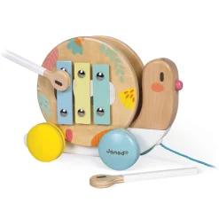 Janod Jouets Musicaux|Jouets À Promener & À Pousser*Escargot à Promener Pure (bois)