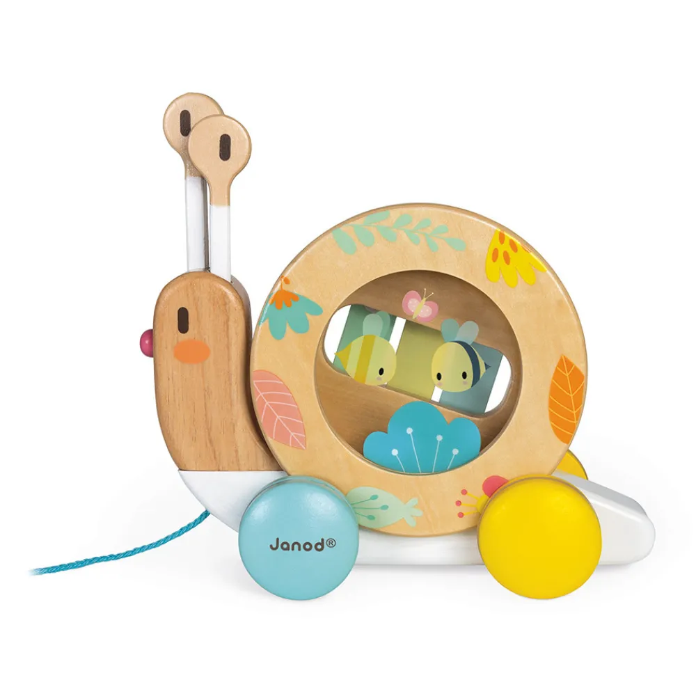 Janod Jouets Musicaux|Jouets À Promener & À Pousser*Escargot à Promener Pure (bois)