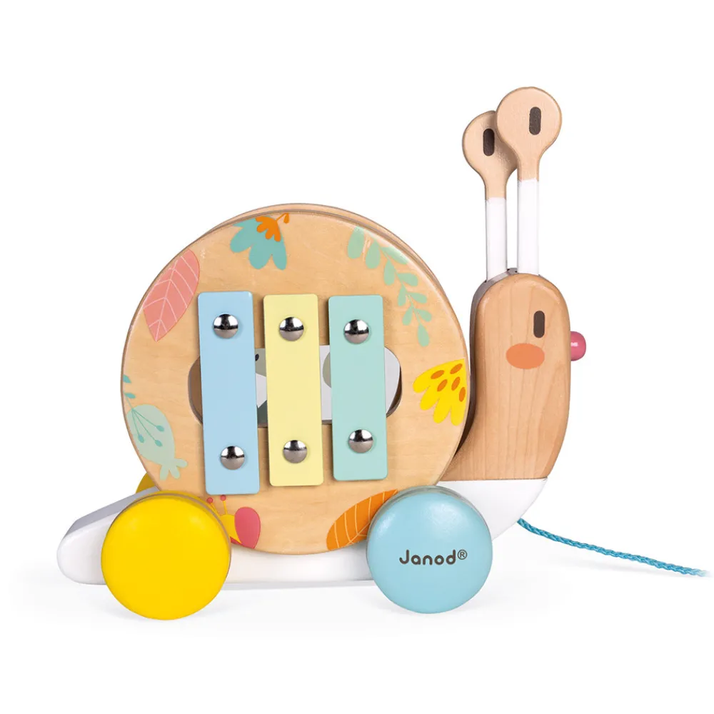 Janod Jouets Musicaux|Jouets À Promener & À Pousser*Escargot à Promener Pure (bois)