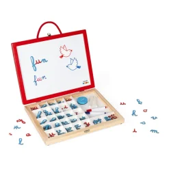 Janod Jeux Éducatifs Primaire|Jeux Éducatifs Chiffres & Lettres*Essentiel - Mallette de Lettres Cursives 4 en 1