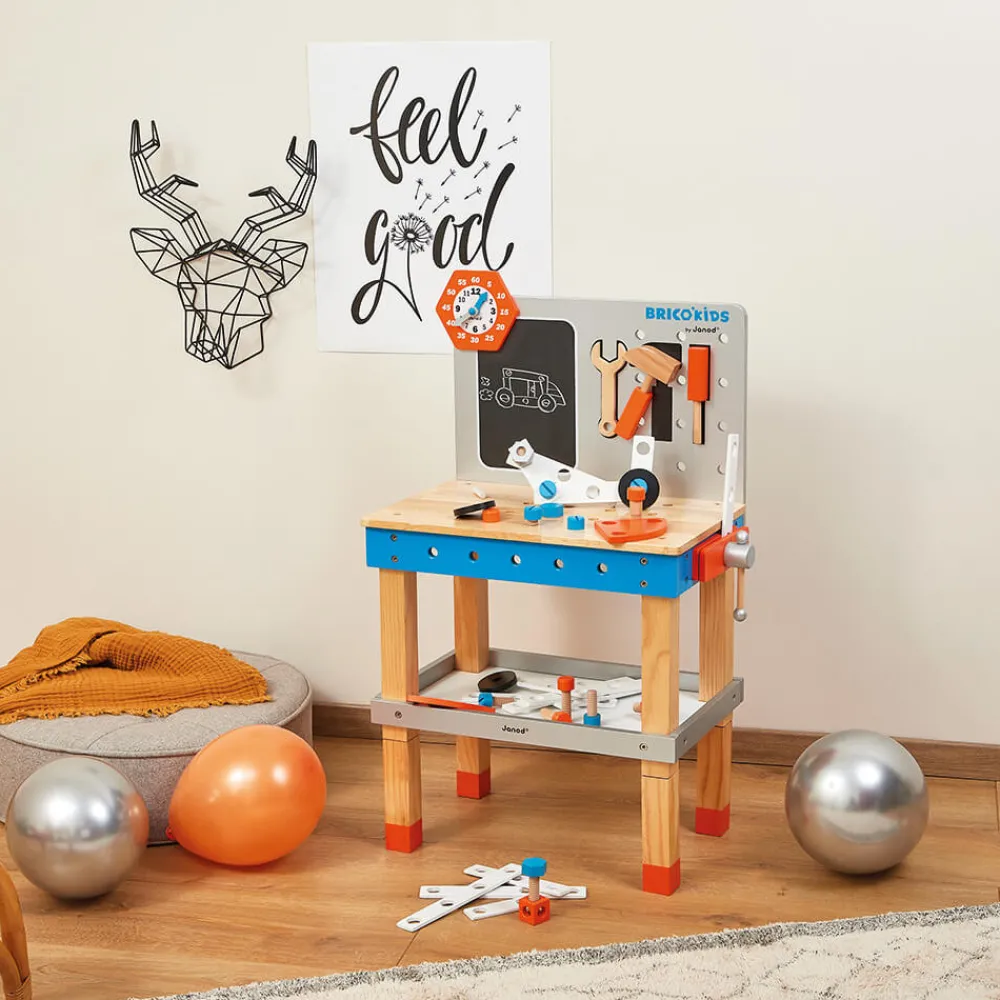 Janod Établis, Outils & Bricolage*Etabli magnétique géant Brico'Kids (bois)