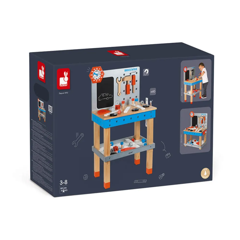 Janod Établis, Outils & Bricolage*Etabli magnétique géant Brico'Kids (bois)