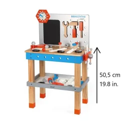 Janod Établis, Outils & Bricolage*Etabli magnétique géant Brico'Kids (bois)