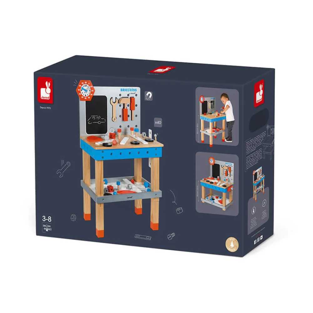 Janod Établis, Outils & Bricolage*Etabli magnétique géant Brico'Kids (bois)