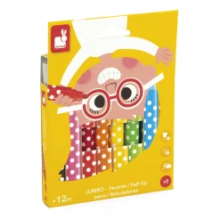 Janod Peinture Par Numéro & Coloriage*Feutres Jumbo x8