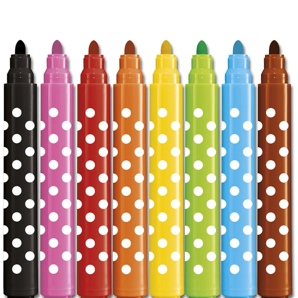 Janod Peinture Par Numéro & Coloriage*Feutres Jumbo x8