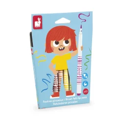Janod Peinture Par Numéro & Coloriage*Feutres Pinceaux x10