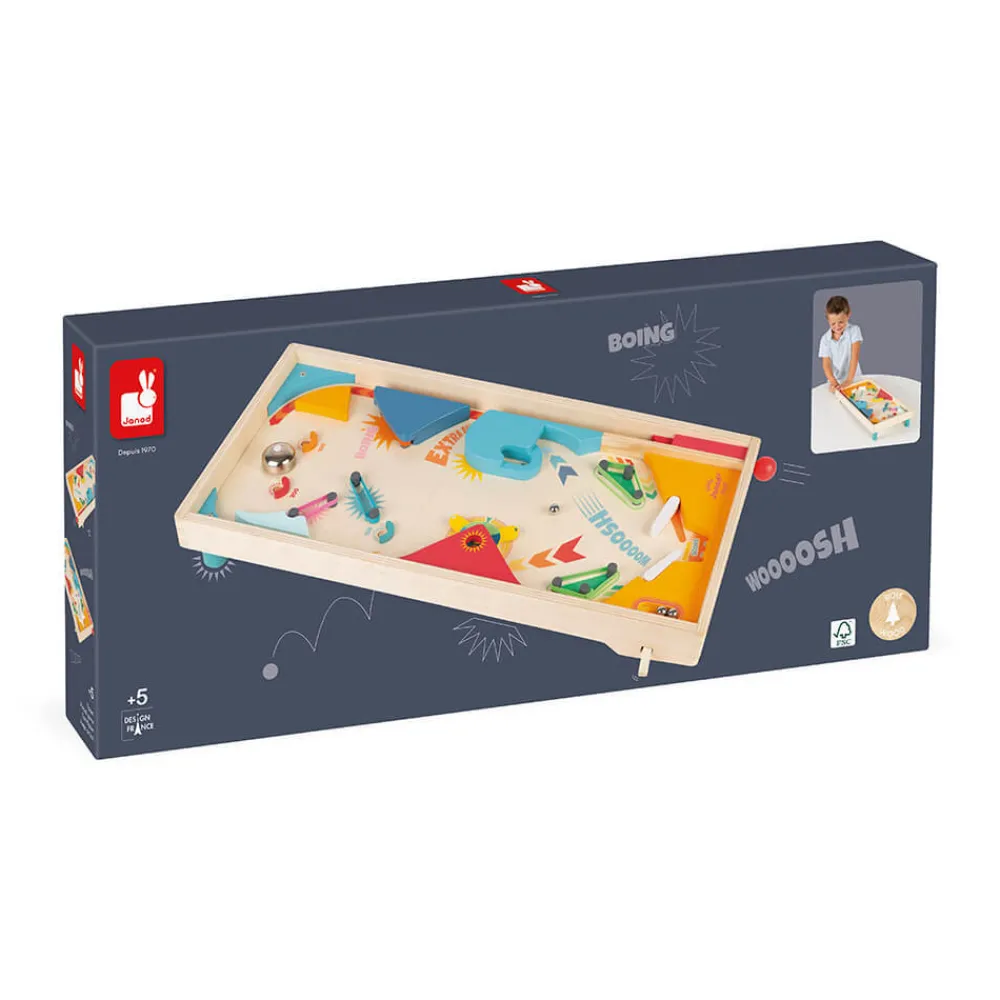 Janod Jeux De Lancer*Flipper en bois