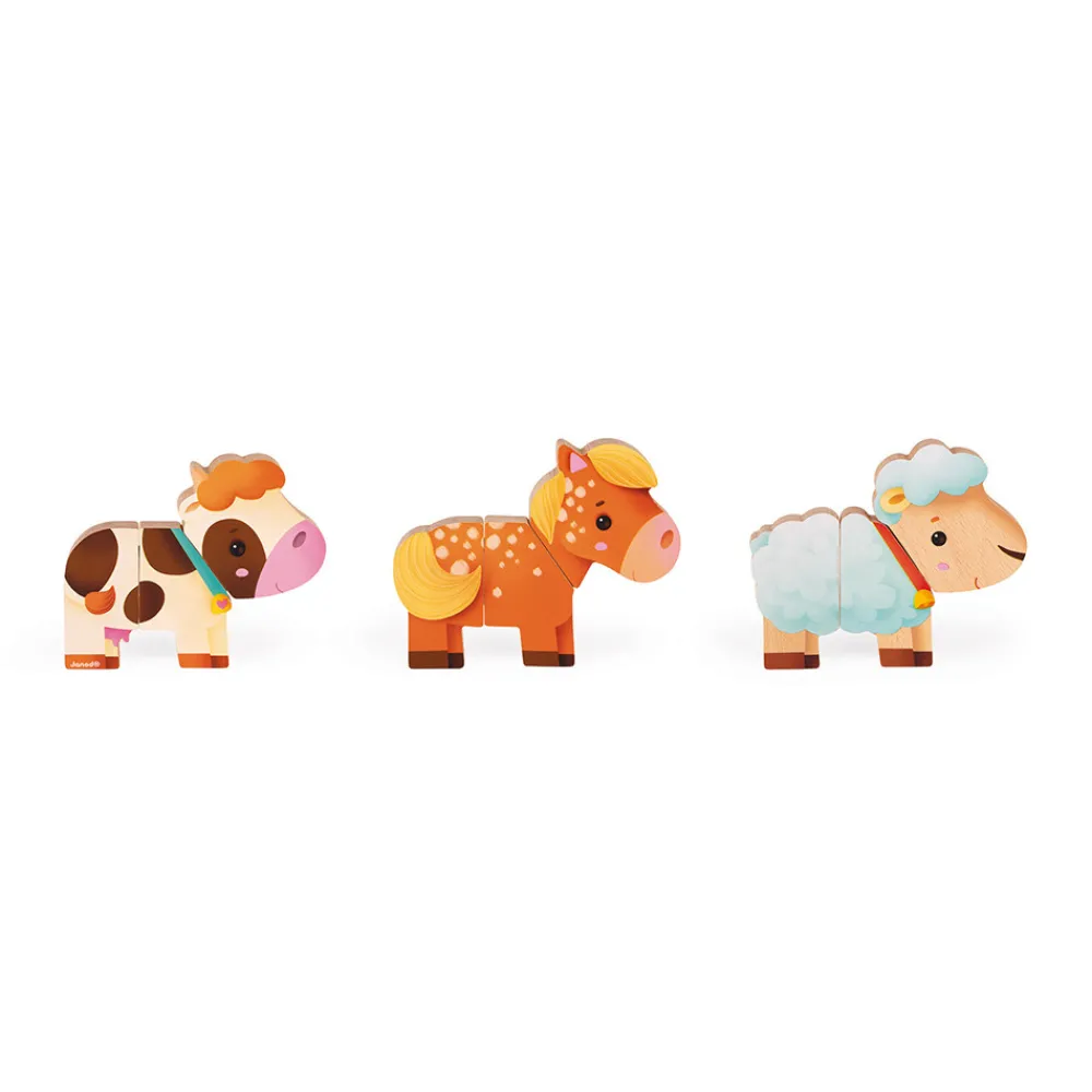Janod Jouets Magnétiques*Funny Magnet - Ferme (bois)