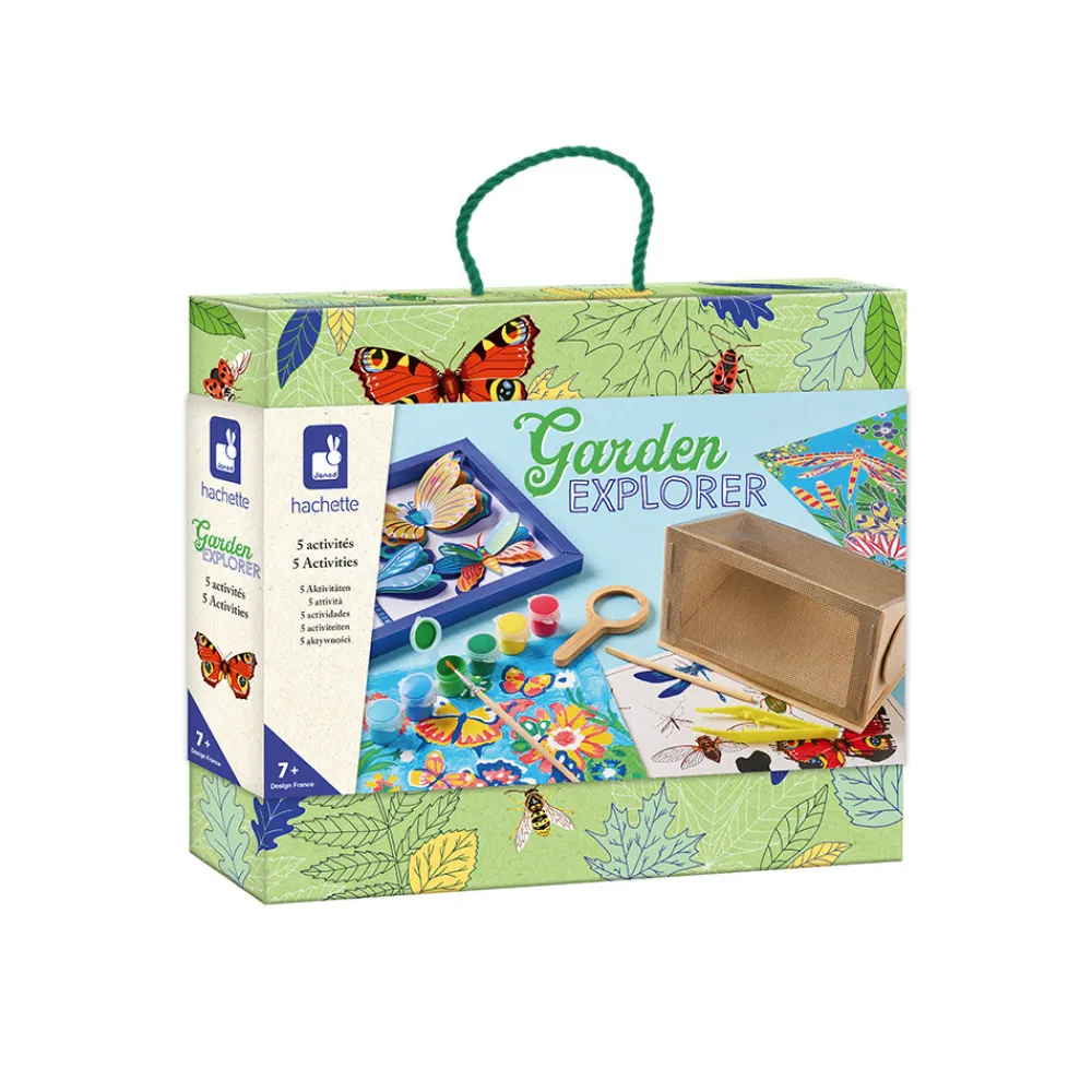 Janod Créations 3D|Cartes À Gratter*Garden Explorer - Mallette Explorateur