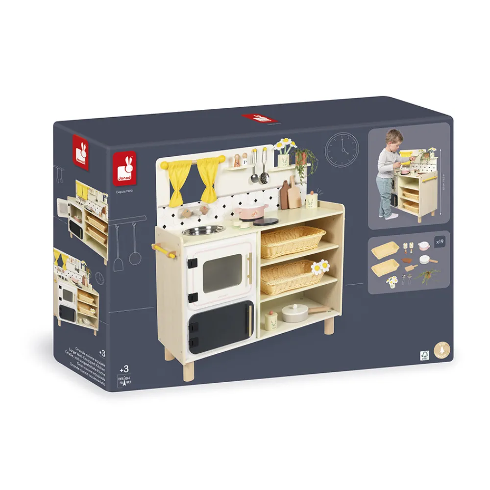 Janod Cuisines, Dinettes & Marchandes*Grande Cuisine en bois Mamie Soleil