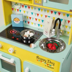Janod Cuisines, Dinettes & Marchandes*Grande Cuisine Happy Day (bois)