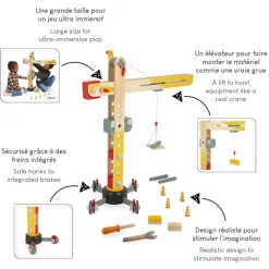 Janod Véhicules, Garages & Voitures|Établis, Outils & Bricolage*Grande Grue
