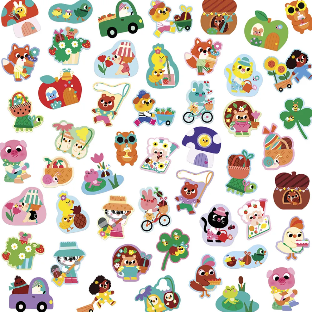 Janod Mosaïques & Gommettes*Grandes Gommettes Printemps x50