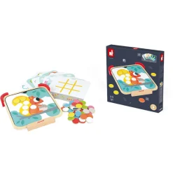 Janod Jeux Éducatifs Maternelle|Formes & Couleurs*J'Apprends les Couleurs - Pastilles Magnétiques (bois)