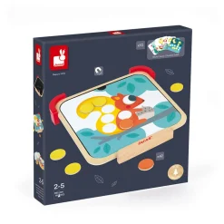 Janod Jeux Éducatifs Maternelle|Formes & Couleurs*J'Apprends les Couleurs - Pastilles Magnétiques (bois)