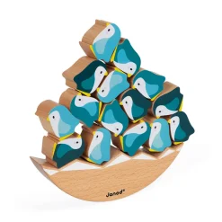 Janod Jeux D'Équilibre|Jeux Éducatifs Primaire*Jeu Basculo Manchots en bois - Partenariat WWF®
