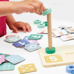 Janod Jeux Éducatifs Maternelle|Jeux Éducatifs Chiffres & Lettres*Jeu Composition et Comparaison des nombres