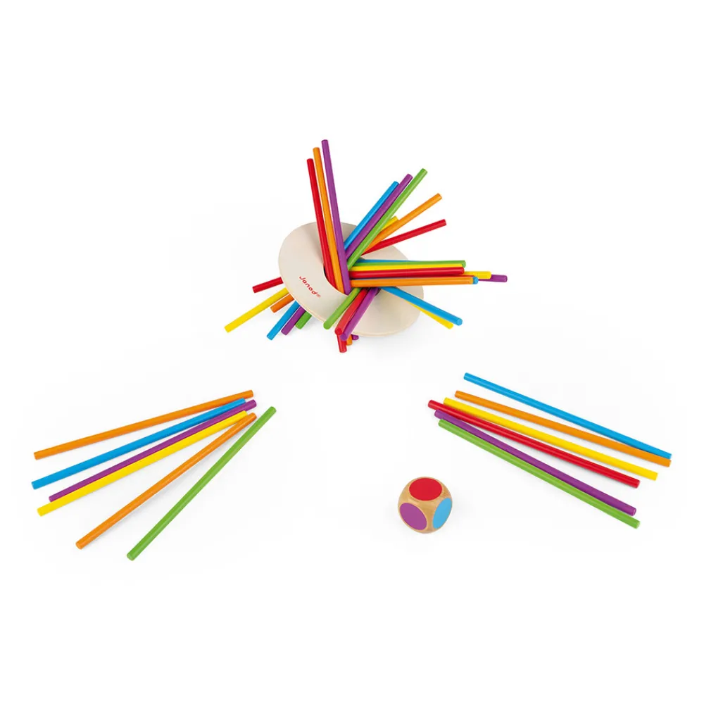 Janod Jeux D'Équilibre*Jeu d'Adresse - Crazy Sticks (bois)