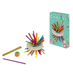 Janod Jeux D'Équilibre*Jeu d'Adresse - Crazy Sticks (bois)