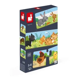 Janod Jeux De Mémoire & D'Associations|Jeux Éducatifs Maternelle*Jeu d'association - puzzle Trionimo 30 pièces
