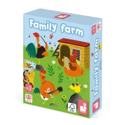 Janod Jeux De Mémoire & D'Associations|Tracteurs & Animaux De La Ferme*Jeu de 7 Familles Family Farm