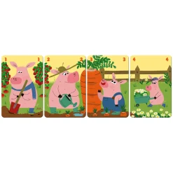 Janod Jeux De Mémoire & D'Associations|Tracteurs & Animaux De La Ferme*Jeu de 7 Familles Family Farm