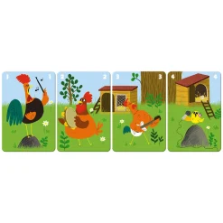 Janod Jeux De Mémoire & D'Associations|Tracteurs & Animaux De La Ferme*Jeu de 7 Familles Family Farm