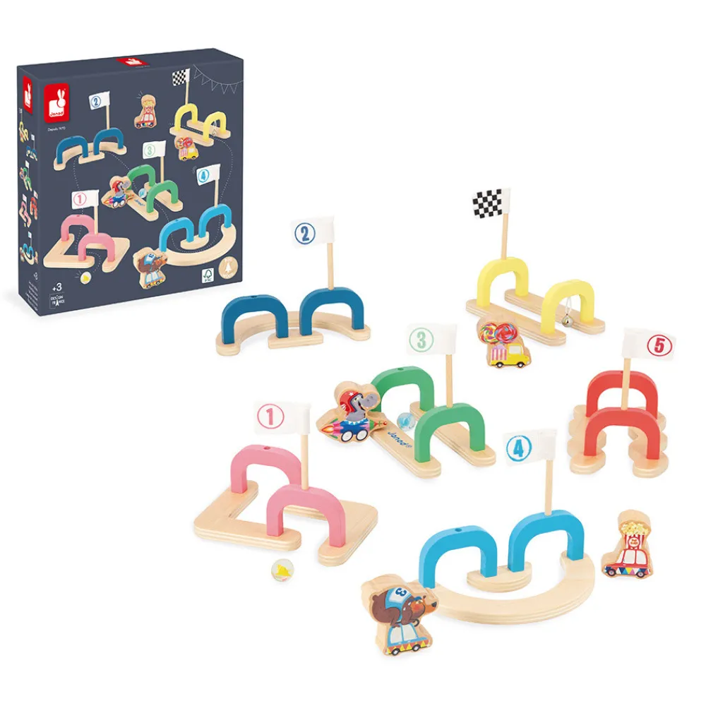 Janod Billes & Toupies*Jeu de Billes Applepop